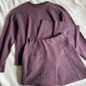 Zara Women's Plum Sweater Set